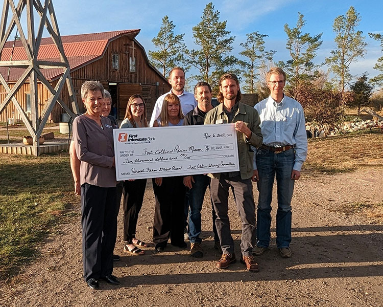 Harvest Farm Receives $10,000 Grant from First Interstate Bank