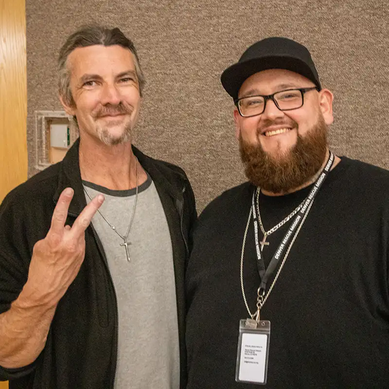 Guest and staff member